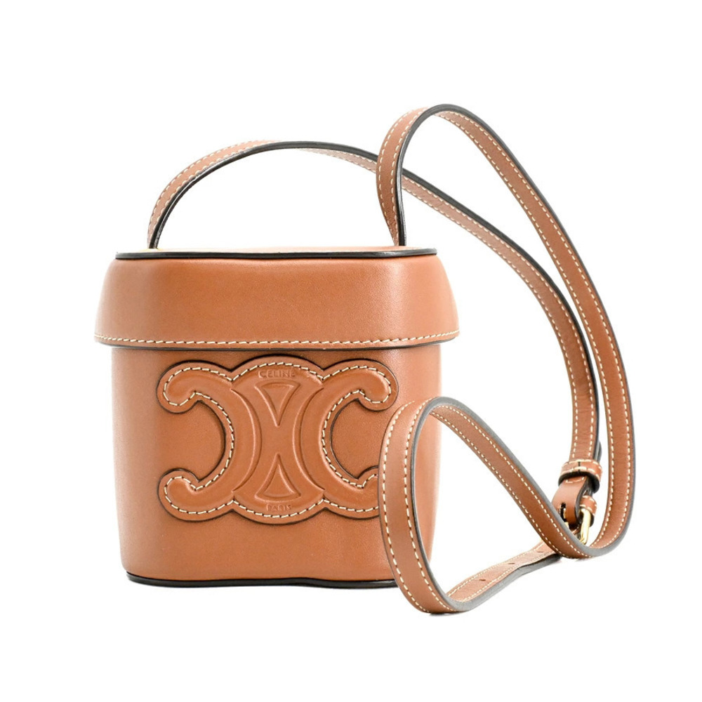Celine Cuile Triomphe Shoulder Bag Tan